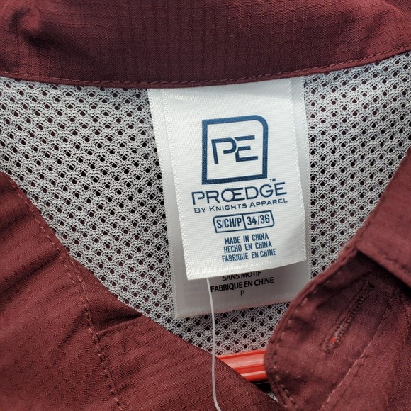 Proedge By Knights Apparel Fishing Shirt Mens S Dark Red Uni Of Texas ATM Aggies - Picture 4 of 8